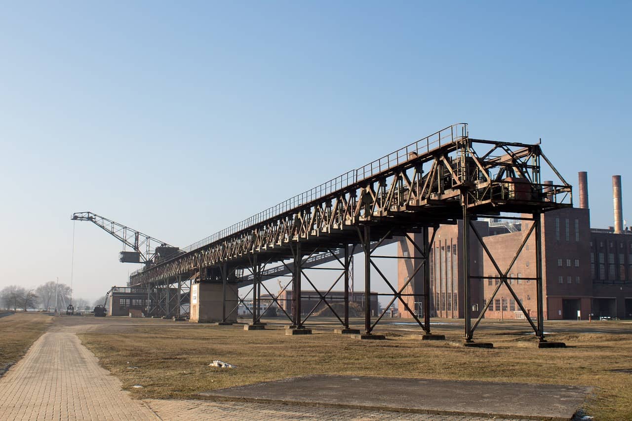 bandas de transporte industrial antiguas