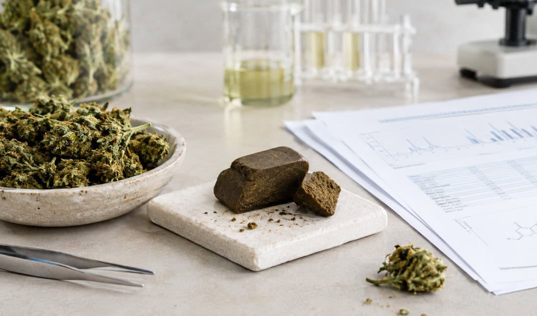 Resina de CBD: composición, análisis y diferencias entre formatos